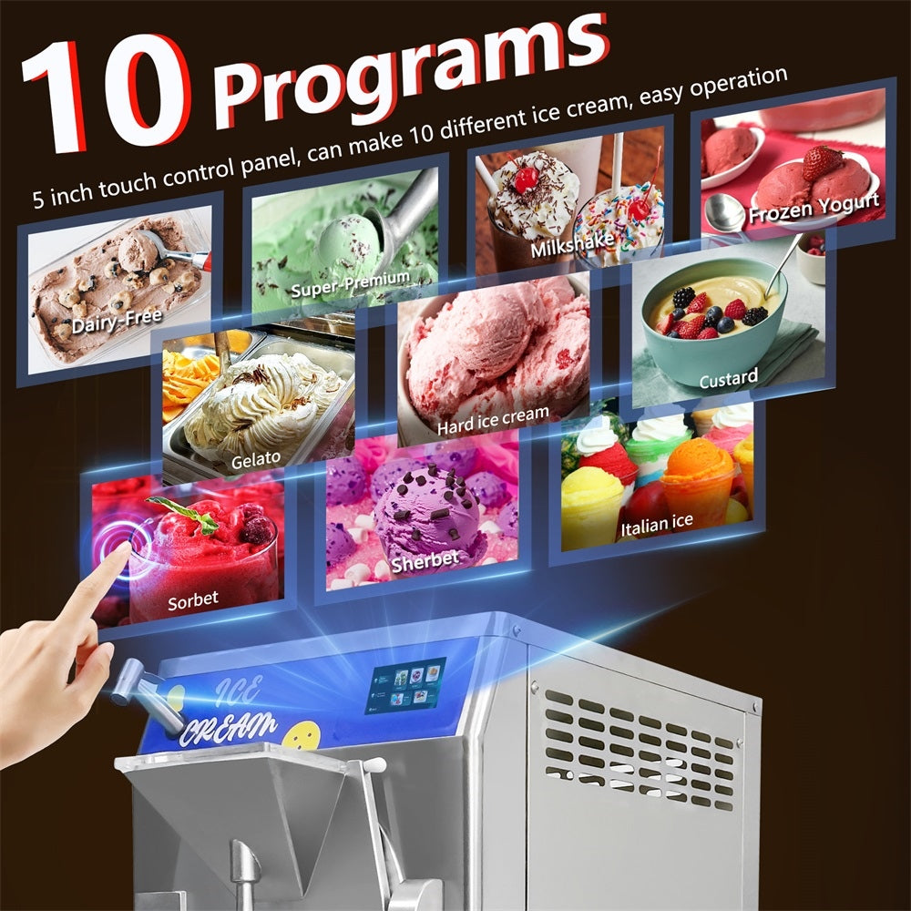 Commercial Hard Ice Cream & Gelato Batch Freezer — 108 L/H