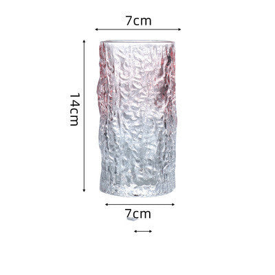 Gradient Color Glass with Tree Texture