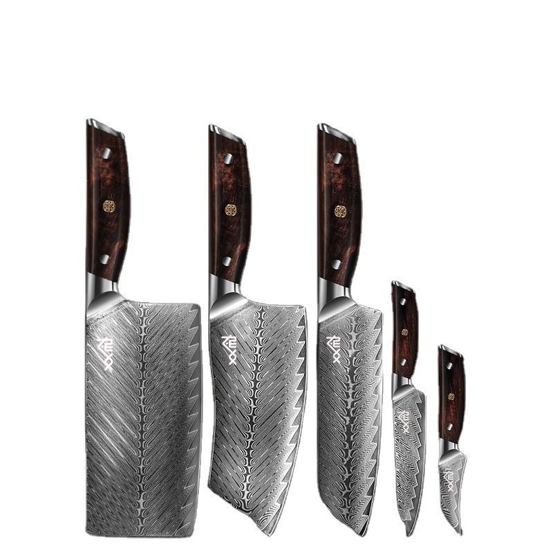 67 Layer Damascus Steel Kitchen Knife Set