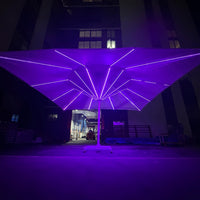 Outdoor Restaurant Umbrella with Aluminum Shaft and Marble Base image preview