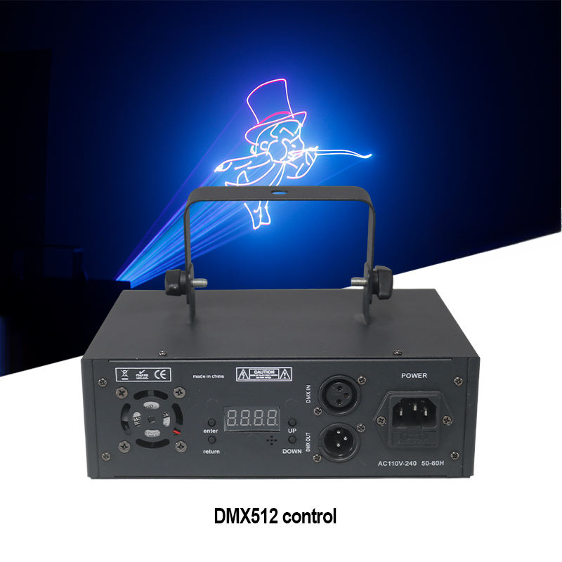 RGB Animation Laser Light — 3D DMX Stage Laser (1–3W)