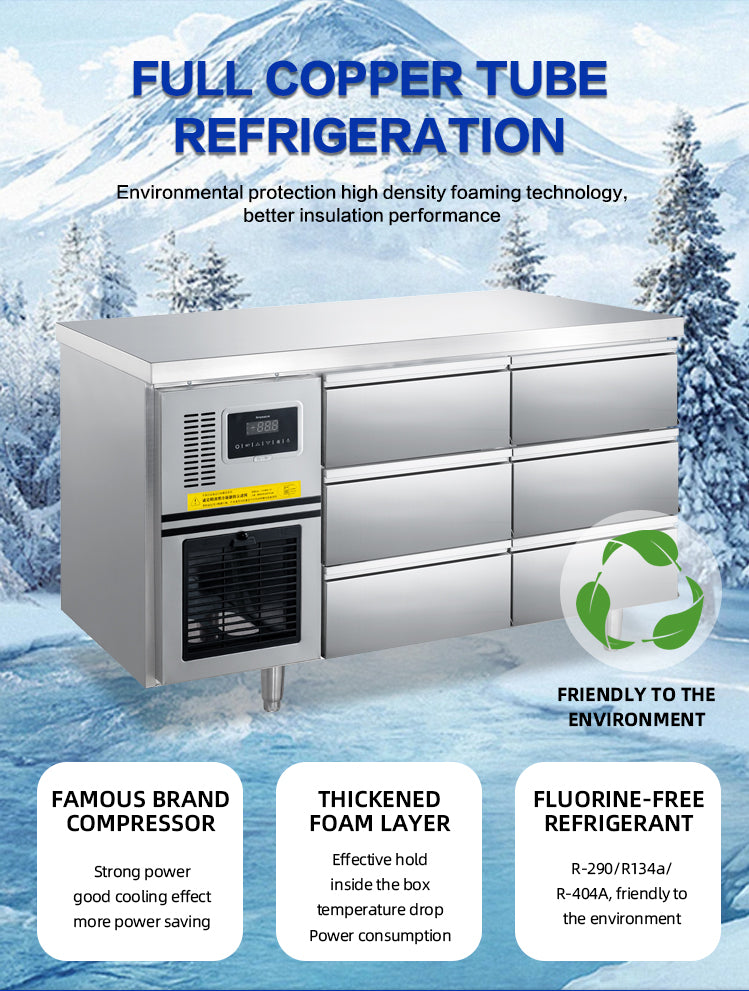 Commercial Undercounter Drawer Refrigerator — GN Chiller