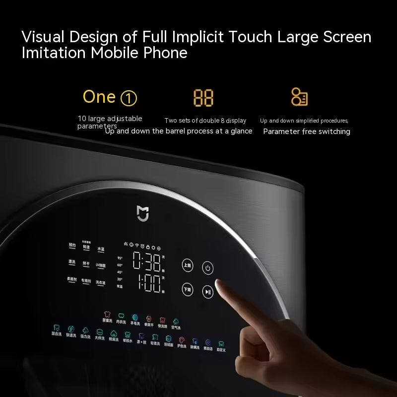Dual-Drum Washer Dryer Combo — 15 kg Front-Load