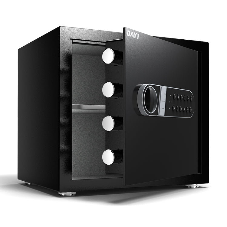 Digital Security Safe — Electronic Keypad & Key Lock