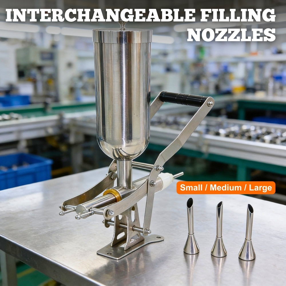 Manual Churros & Donut Filler — 5L Piston Injector