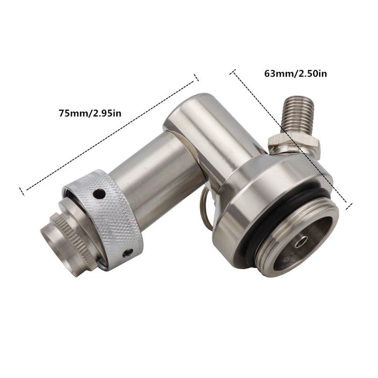 Mini Keg Beer Growler Tap with CO2 Dispenser