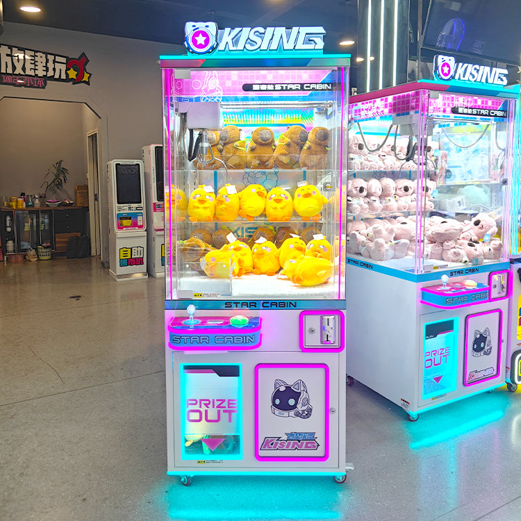 Commercial Claw Machine Prize Vending Cabinet with Bill Acceptor