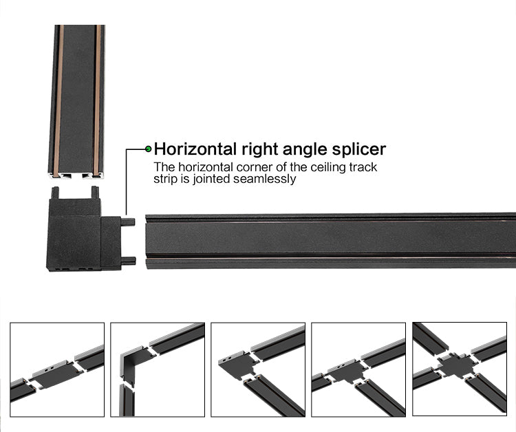 Magnetic Track Lighting System — 48V LED Rail & Fixtures