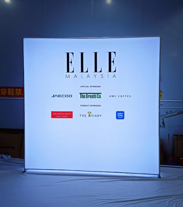 LED Fabric Backdrop Display Stand — Tension Light Box