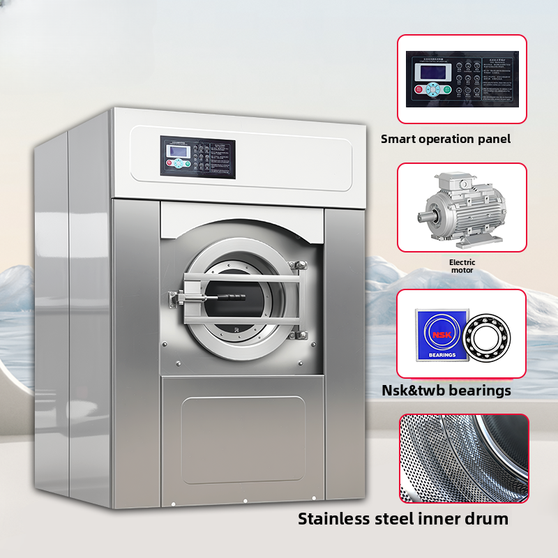 Commercial Washer-Extractor & Dryer — Integrated Hotel Laundry Line