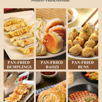 Commercial Electric Dumpling Fryer — Automatic Gyoza &amp; Potsticker Cooker image preview