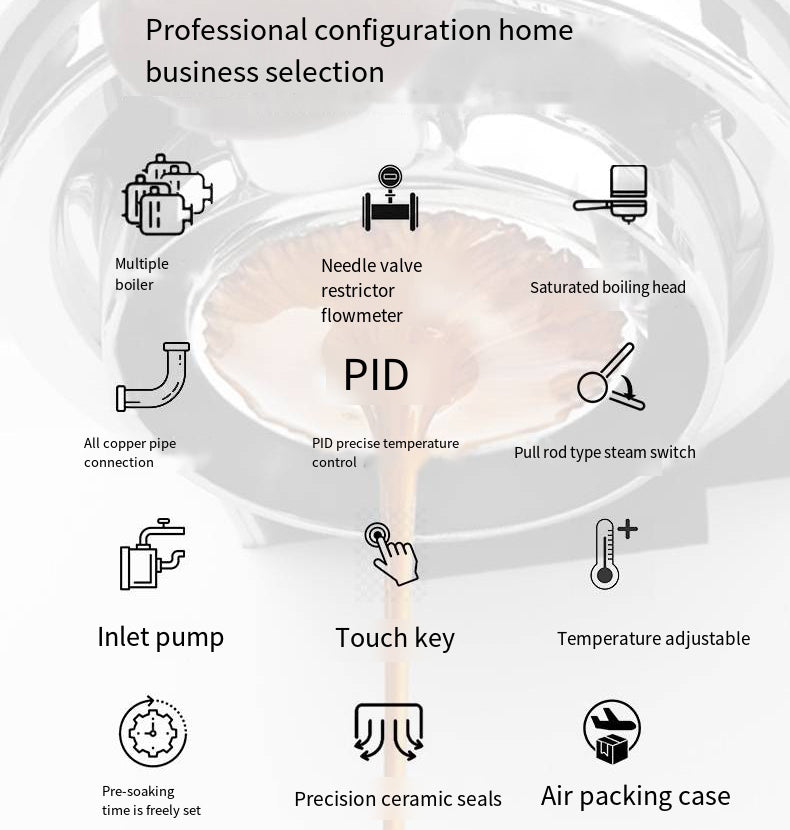 Commercial Semi-Automatic Espresso Machine — Touchscreen, 1- or 2-Group