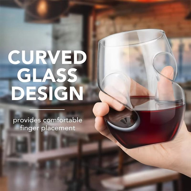 Stemless Whiskey Glass — 16 oz Borosilicate Tumbler