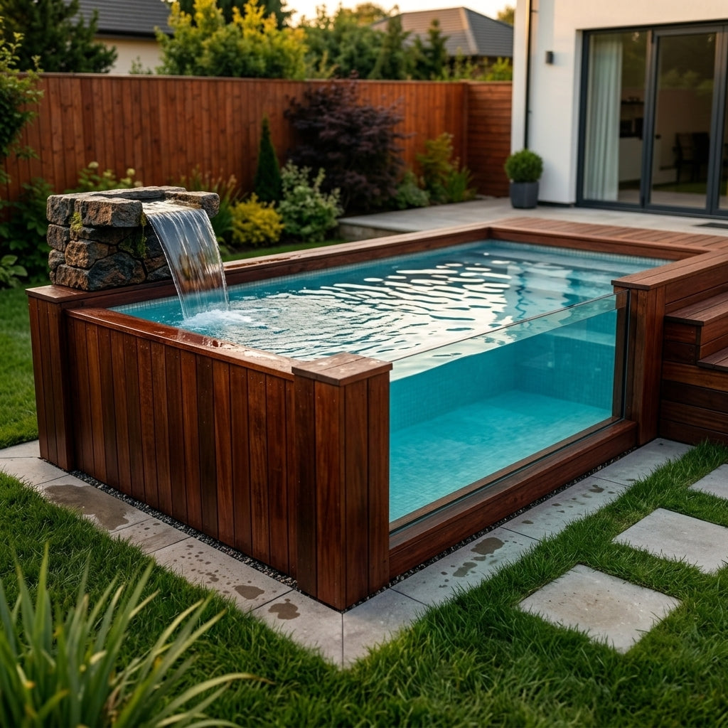 Prefab Above-Ground Fiberglass Swimming Pool — Container Series