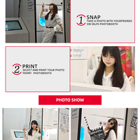 Commercial Selfie Photo Booth Machine — Touchscreen with Instant Print image preview
