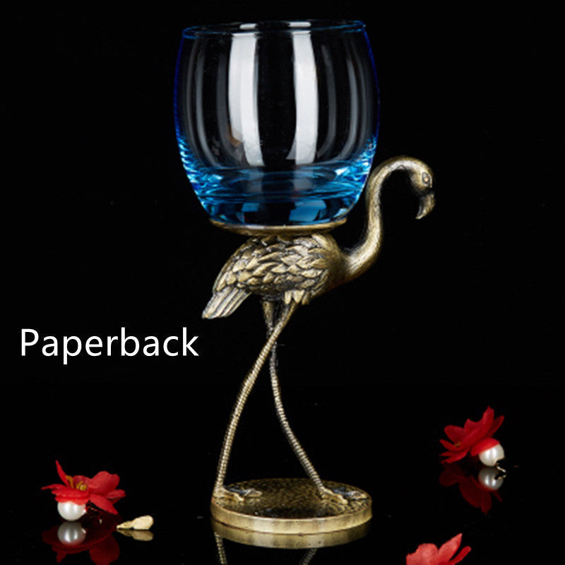 Limited Edition Iris and Crane Enamel Cocktail Glasses