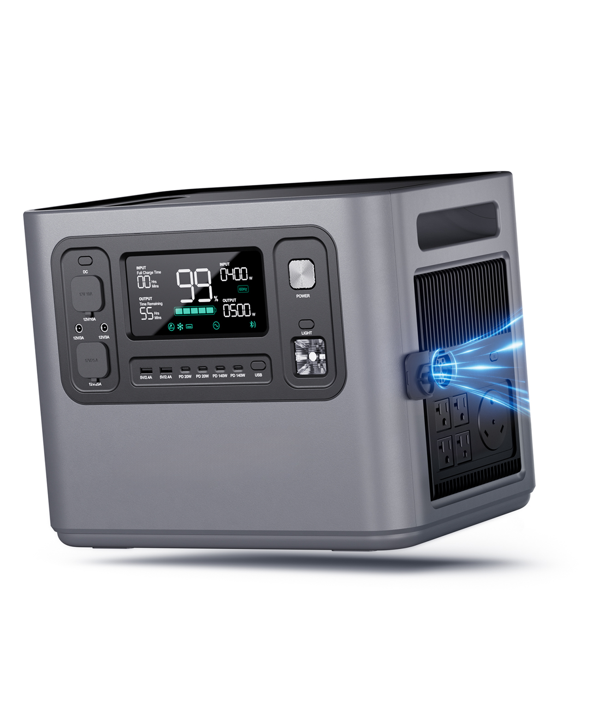 Portable Power Station — 2048–10240Wh LiFePO4 Solar Generator