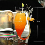 Borosilicate Glass with Built-In Straw