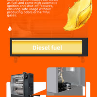 Commercial Diesel Radiant Heater — 13 kW, 50 L Tank image preview