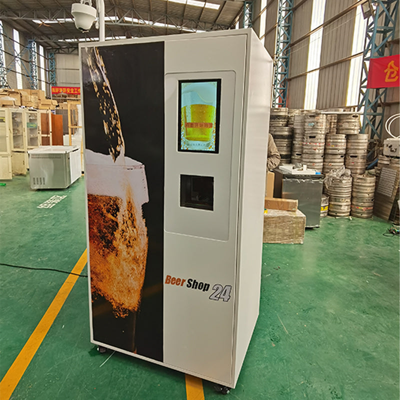 Self-Service Beer Vending Machine with Contactless Payment and Cloud Management