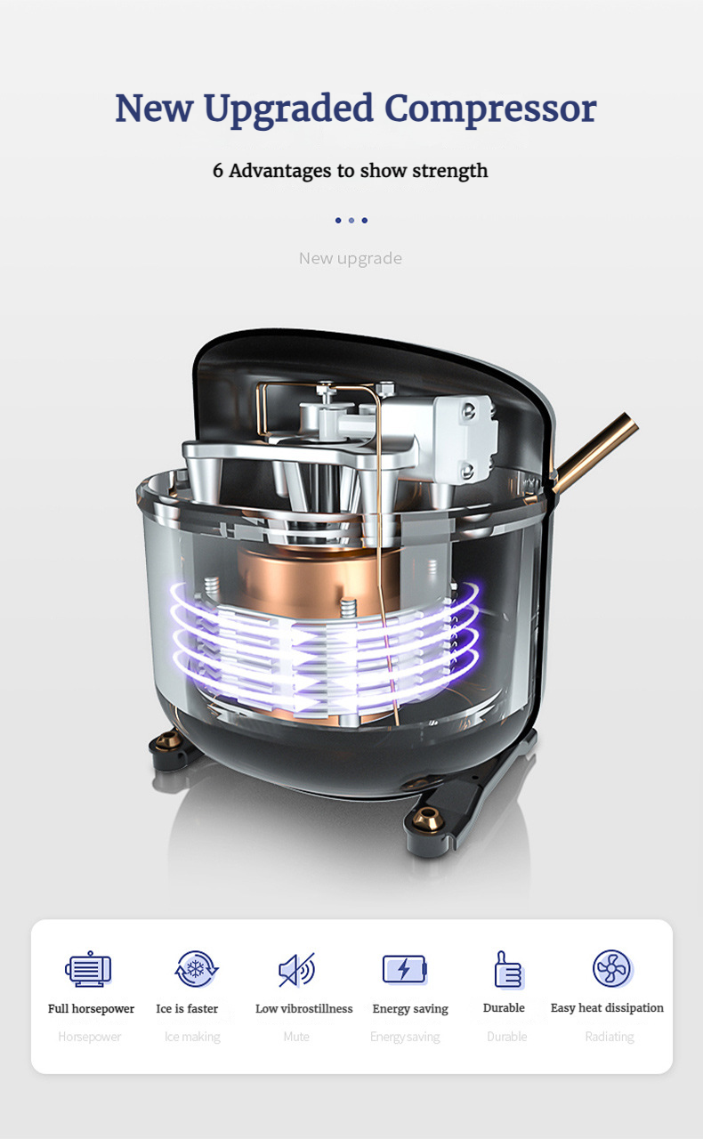 Commercial Automatic Cube Ice Maker — Air-Cooled, 80-120 kg/Day