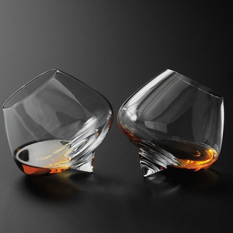 Elegant Spinning Top Whiskey Glasses