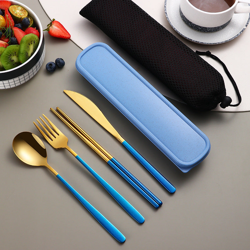 Stainless Steel Dinnerware Cutlery Sets with Case