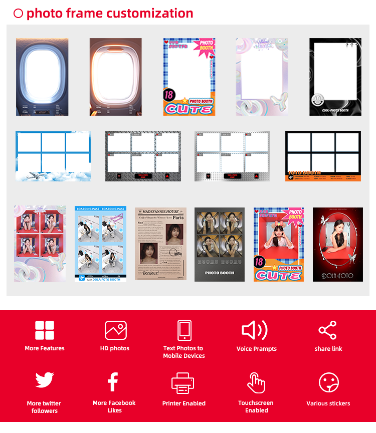 Self-Service Photo Booth Kiosk — Instant Print