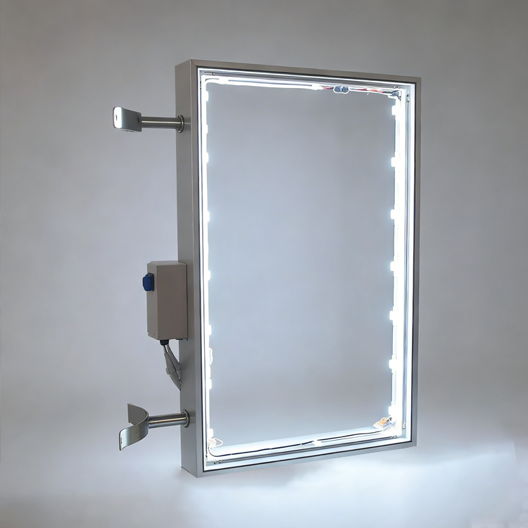Solar-Powered LED Light Box — Outdoor Illuminated Sign