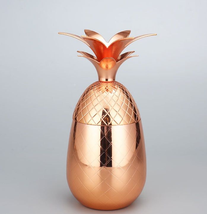 Pineapple Stainless Steel Cocktail Glass