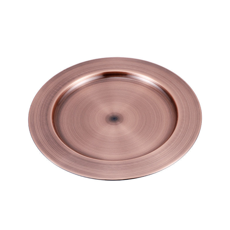 Metal Charger Plate — Stainless Steel Underplate