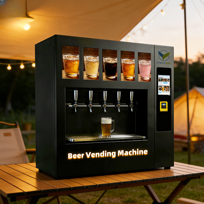 Desktop Beer Vending Machine — Self-Service with Touchscreen