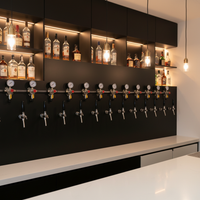 Vista previa de la imagen de Commercial All-in-One Craft Beer Wall Dispenser — Integrated Tap & Cooling