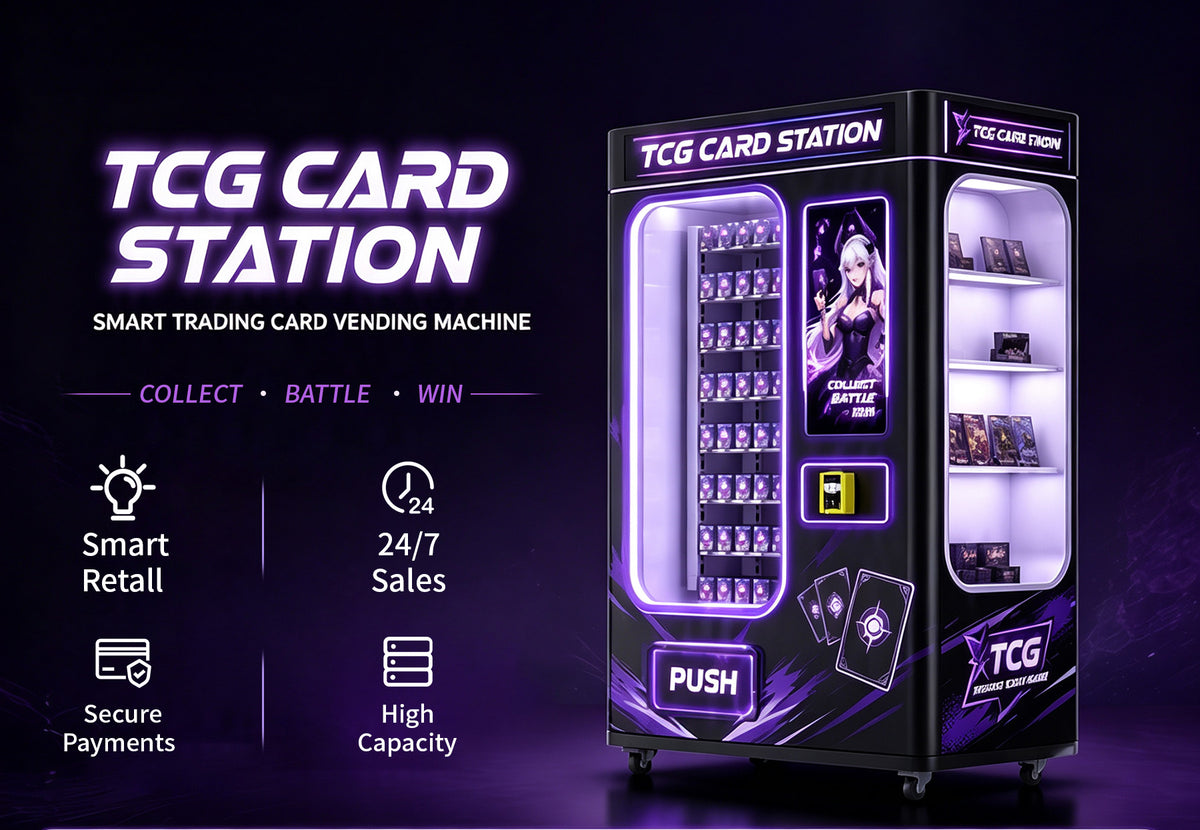 Умный вендинговый автомат для коллекционных карт TCG с картридером