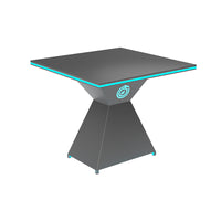 Modern Bar Furniture Set — Cross-Back Chairs &amp; Wood-Top Tables image preview