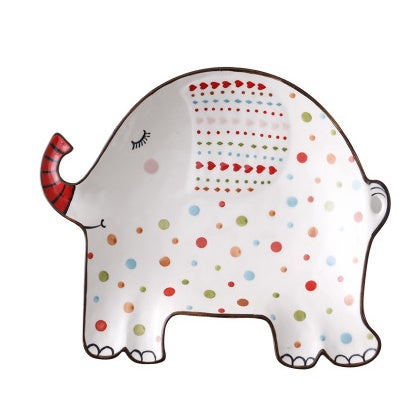 Creative Cartoon Porcelain Plate Set, microwave safe Yes