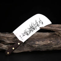 Premium Japanese Chef's Knife with Mustang Engraving image preview