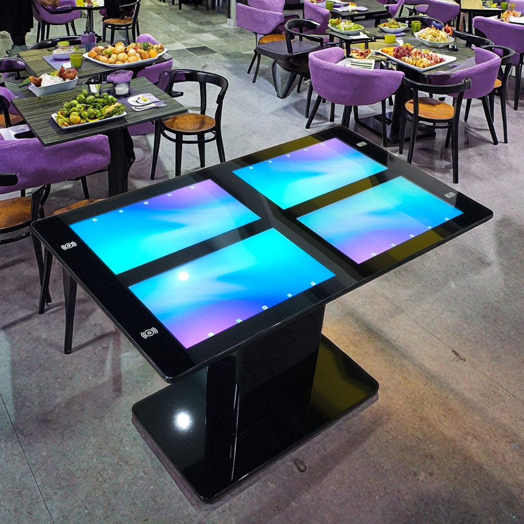4 x 21.5" Interactive Smart Touch Table with NFC & Wireless Charging