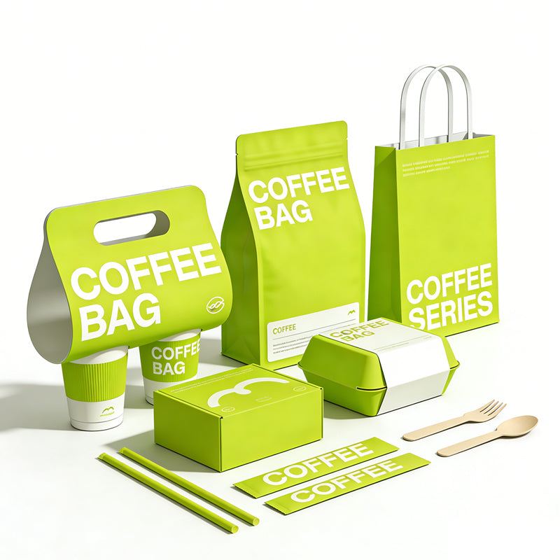 Custom Fast Food Takeaway Packaging Box Set — Paperboard