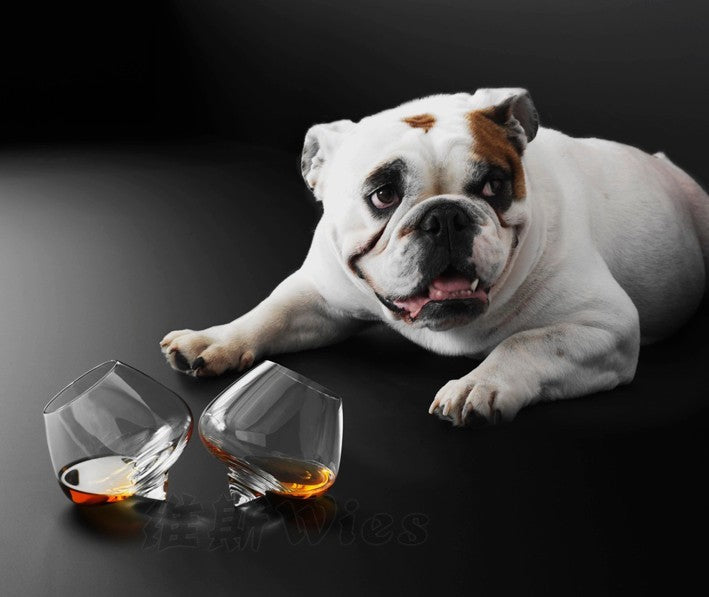 Spinning Top Whiskey Glasses — Crystal, 250 ml