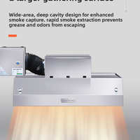 Commercial Stainless Steel Range Hood with Electrostatic Fume Purification image preview