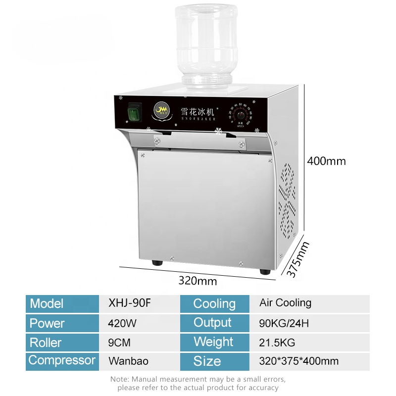 Commercial Snowflake Bingsu Ice Machine — 90 kg/Day