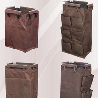 Housekeeping Cleaning Cart — Stainless Steel Maid Trolley image preview