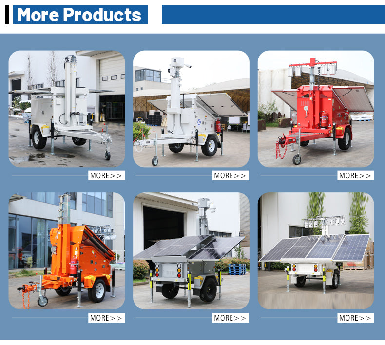 Mobile Solar Lighting Tower — Trailer-Mounted Off-Grid Power Station