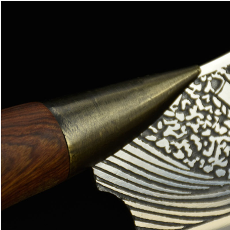 Laser Engraved Chef's Knife — Molybdenum Steel & Rosewood