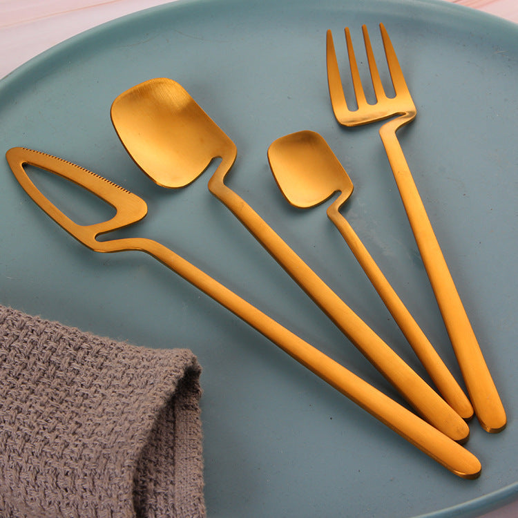 Stainless Steel Dessert Cutlery Set — Knife, Fork & Spoon