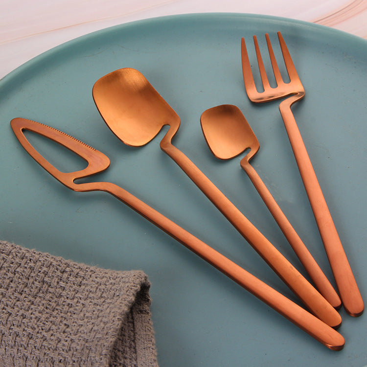 Stainless Steel Dessert Cutlery Set — Knife, Fork & Spoon