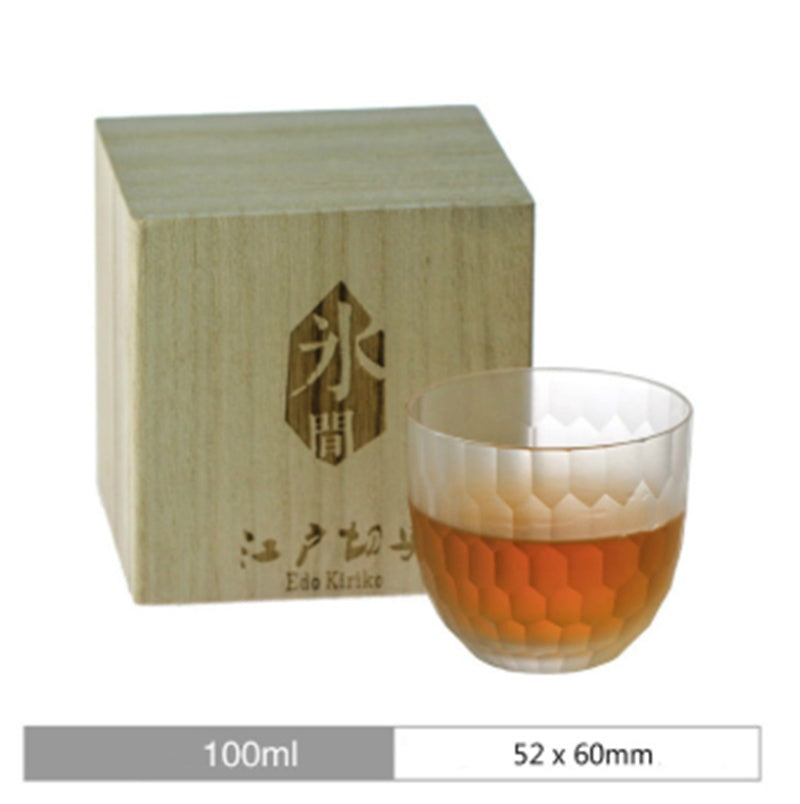 Premium Japanese Whisky Honeycomb Glass Set