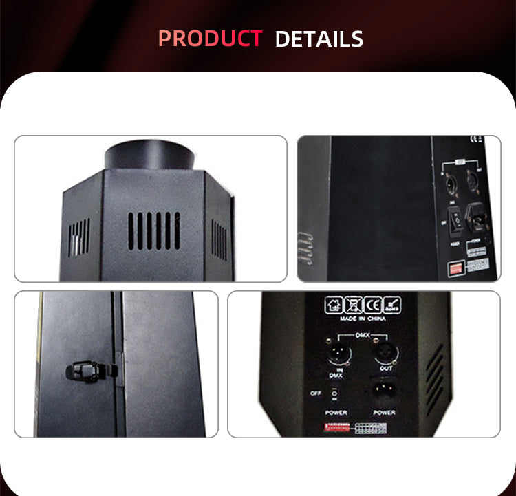 DMX Flame Spray Machine — Single Nozzle Fire Effect, 100W