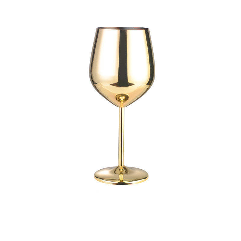 Luxury Stainless Steel Wine Glass - Various Finishes